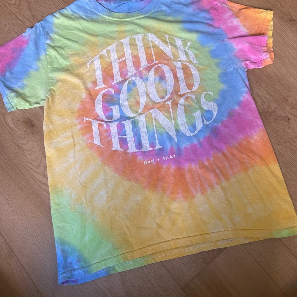Dan & Shay Tie Dye T Shirt Size L